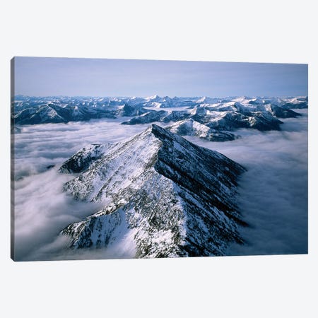 An Aerial View Of Montana's Rocky Mountain Front Canvas Print #SRR221} by Joel Sartore Canvas Artwork