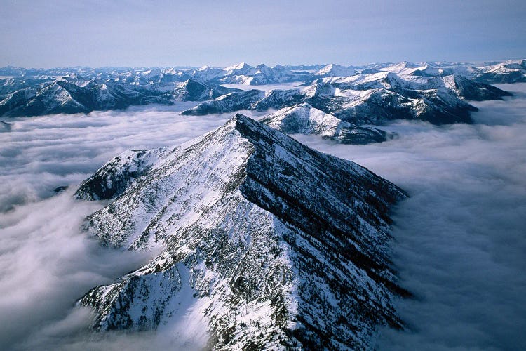 An Aerial View Of Montana's Rocky Mountain Front