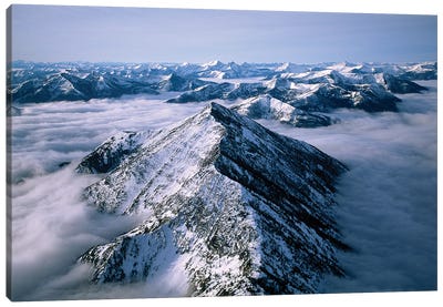 An Aerial View Of Montana's Rocky Mountain Front Canvas Art Print - Joel Sartore