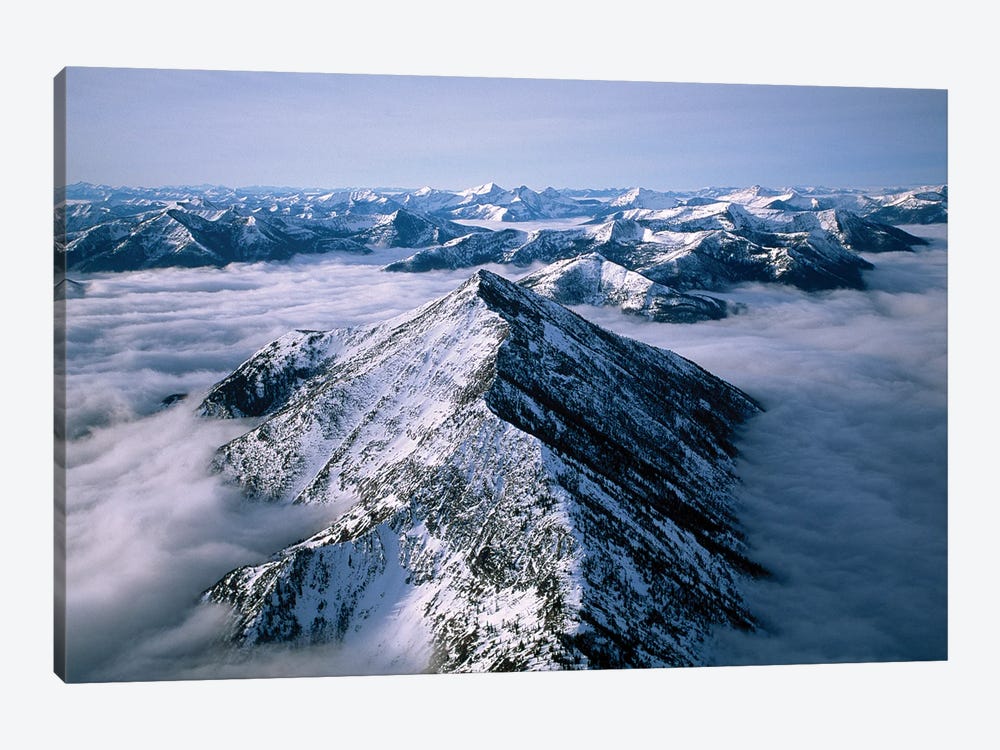An Aerial View Of Montana's Rocky Mountain Front by Joel Sartore 1-piece Canvas Wall Art
