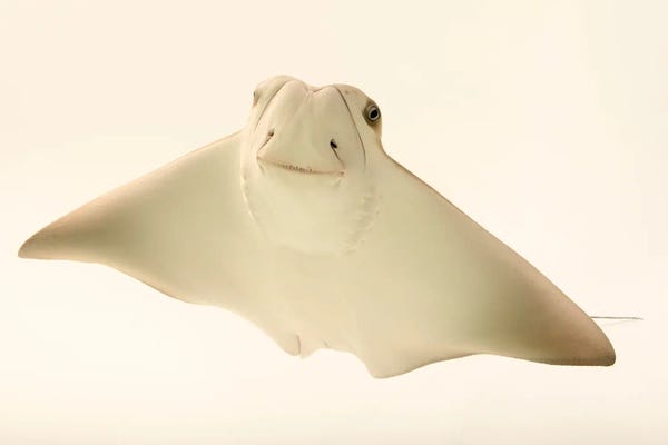 Joel Sartore: A Cownose Ray At Phoenix Zoo This Is A 4 Month Old Ray Pup Named Faith Hill by Joel Sartore