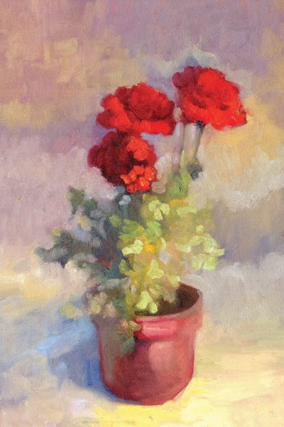 Sally Rosenbaum: Calendulas In A Pot by Sally Rosenbaum