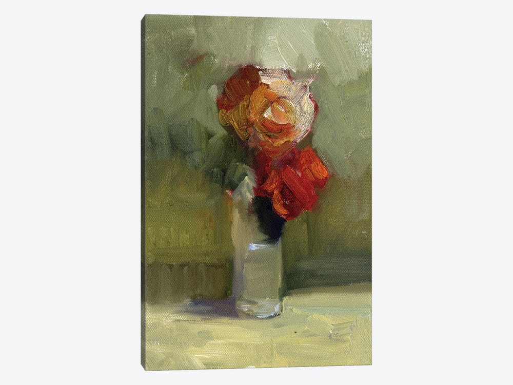 Two Roses by Sally Rosenbaum 1-piece Art Print