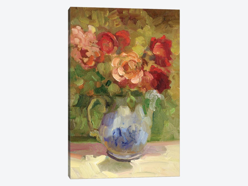 Antique Roses by Sally Rosenbaum 1-piece Canvas Art Print