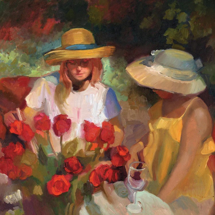 Two Sisters by Sally Rosenbaum wall art