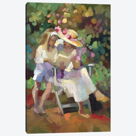 Springtime In The Garden Canvas Print #SRU52} by Sally Rosenbaum Canvas Art Print