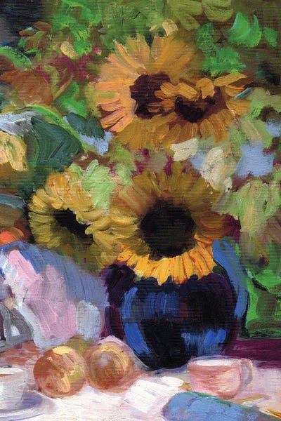 Fine Art Print: Sunflowers In Summer by Sally Rosenbaum