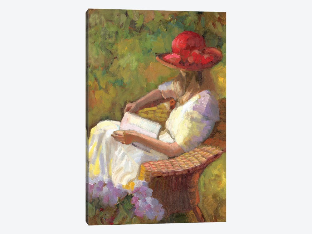 Red Hat by Sally Rosenbaum 1-piece Canvas Art Print