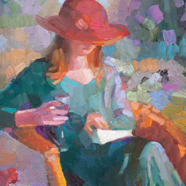 Sally Rosenbaum: Wine And Reading by Sally Rosenbaum