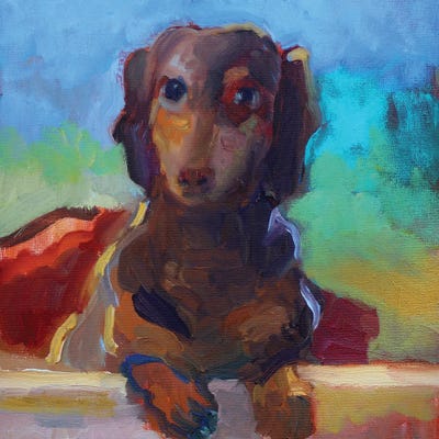 Waiting For You by Sally Rosenbaum metal wall art