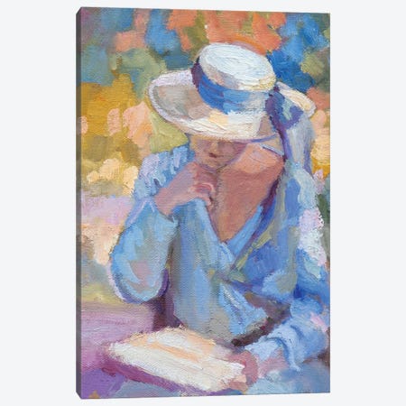 Blue Jenny Canvas Print #SRU7} by Sally Rosenbaum Art Print