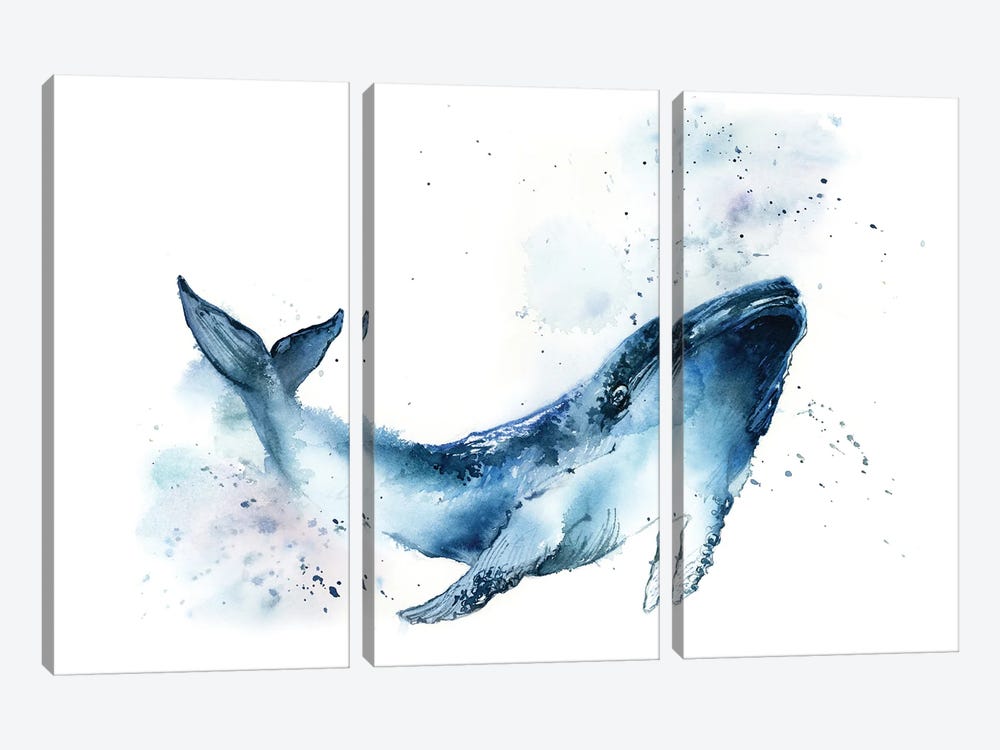 Whale by Sophie Rodionov 3-piece Canvas Art