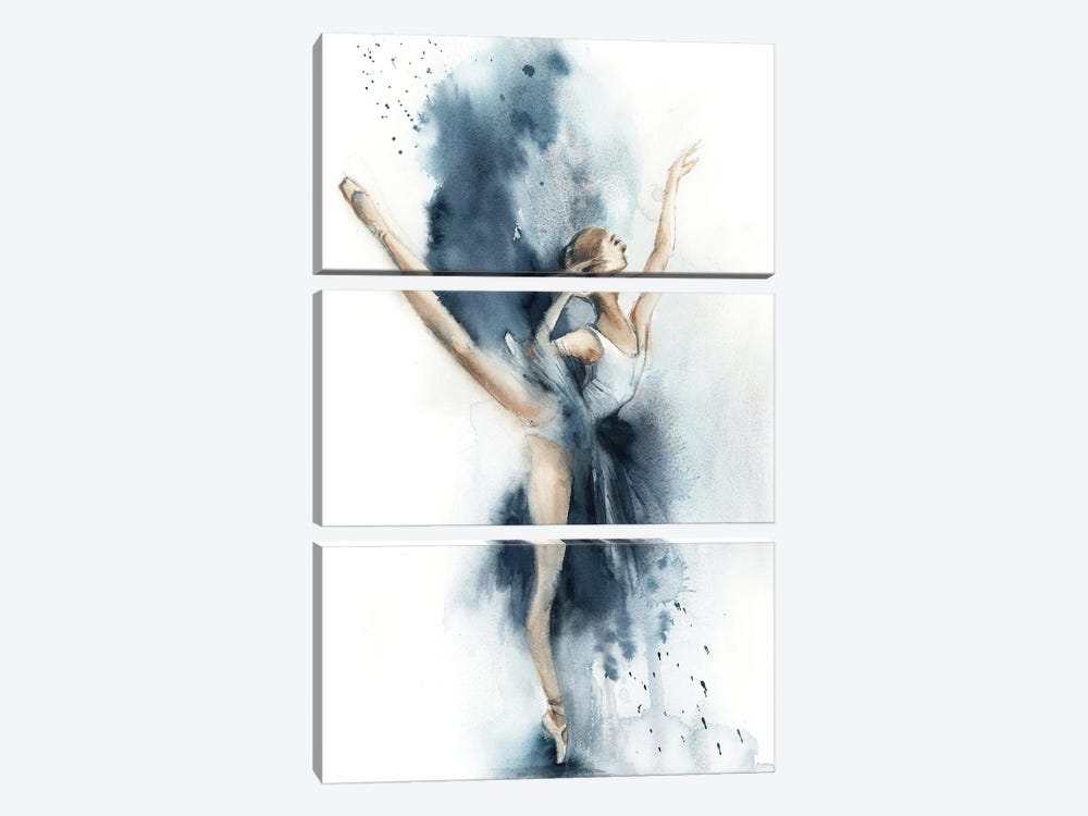 Ballet In Nordic Blue III by Sophie Rodionov 3-piece Art Print