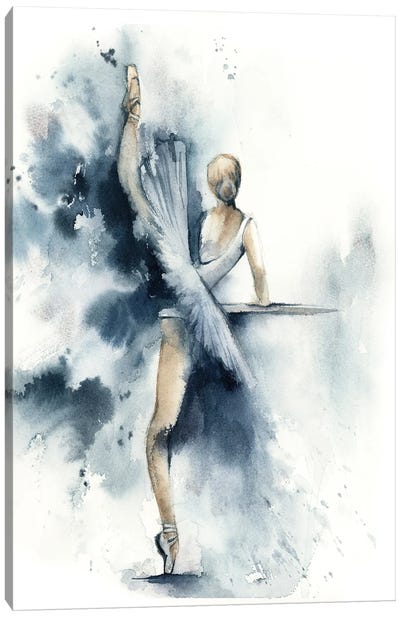 Ballet In Nordic Blue IV Canvas Art Print - Sophie Rodionov