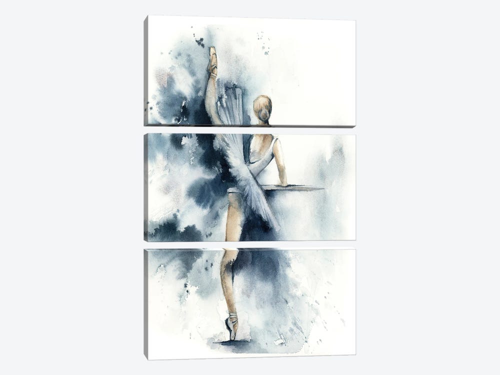 Ballet In Nordic Blue IV by Sophie Rodionov 3-piece Canvas Art Print