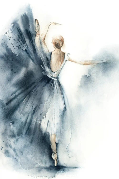Ballet In Nordic Blue VI Canvas Wall Art by Sophie Rodionov | iCanvas