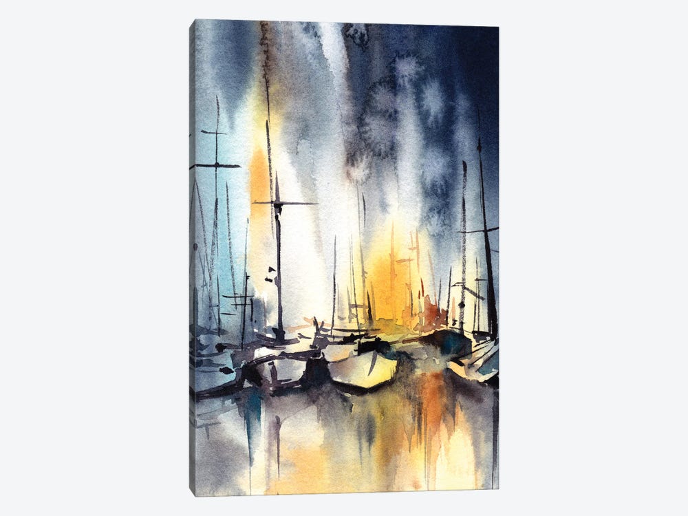 Night Boats by Sophie Rodionov 1-piece Canvas Wall Art