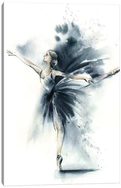 Ballet Ballet In Nordic Blue VIIn Nordic Blue VIII Canvas Art Print - Sophie Rodionov