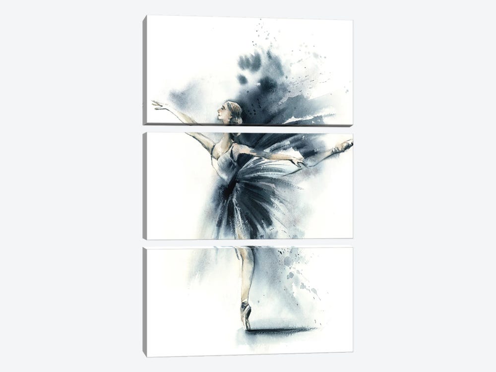 Ballet Ballet In Nordic Blue VIIn Nordic Blue VIII by Sophie Rodionov 3-piece Canvas Print