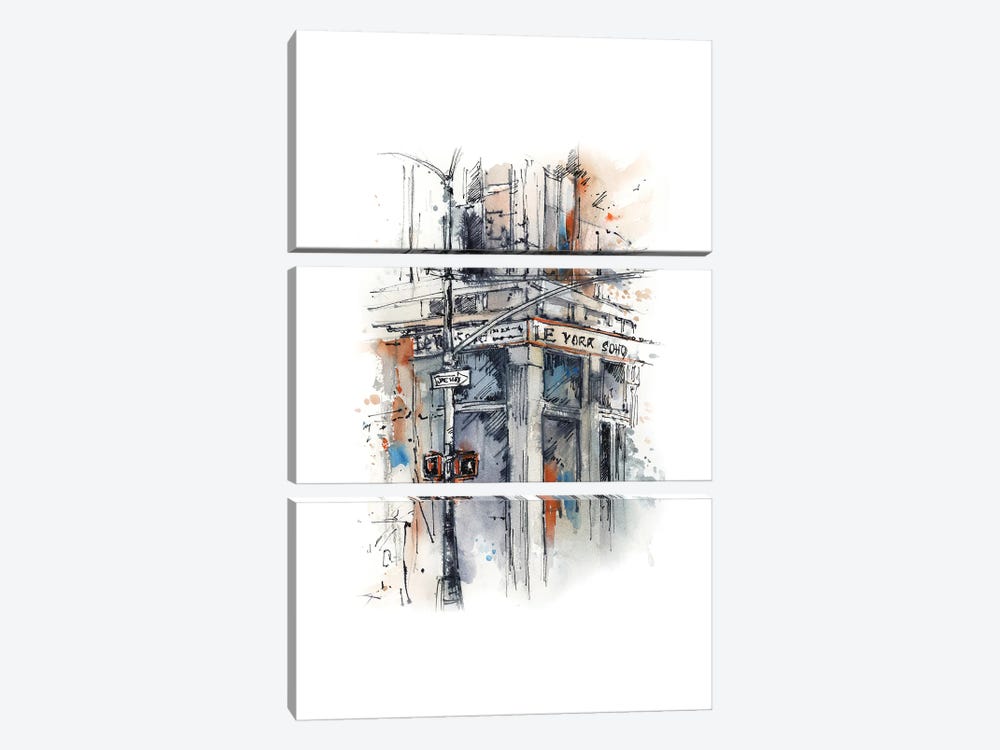New York Junction by Sophie Rodionov 3-piece Canvas Print
