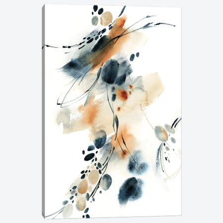 Abstract In Blue And Terracotta III Canvas Print #SRV148} by Sophie Rodionov Canvas Wall Art