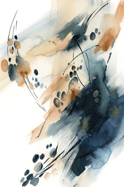 Abstract In Blues And Terracotta VII