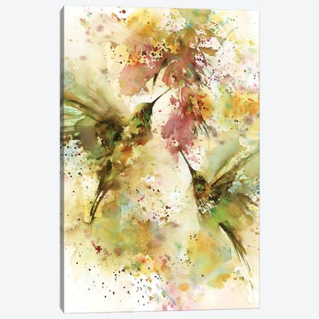 Summer Hummingbirds Canvas Print #SRV150} by Sophie Rodionov Canvas Art Print