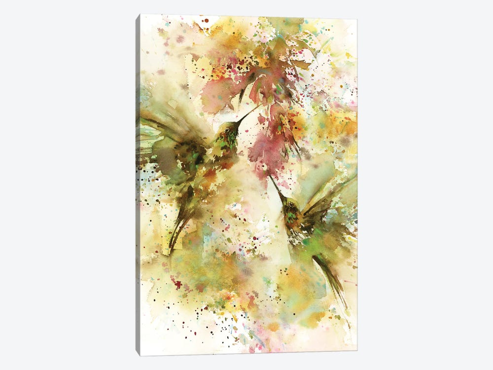 Summer Hummingbirds by Sophie Rodionov 1-piece Canvas Artwork