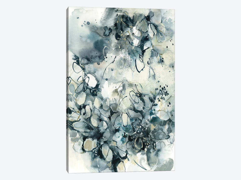Abstract Botanical In Teal by Sophie Rodionov 1-piece Canvas Wall Art