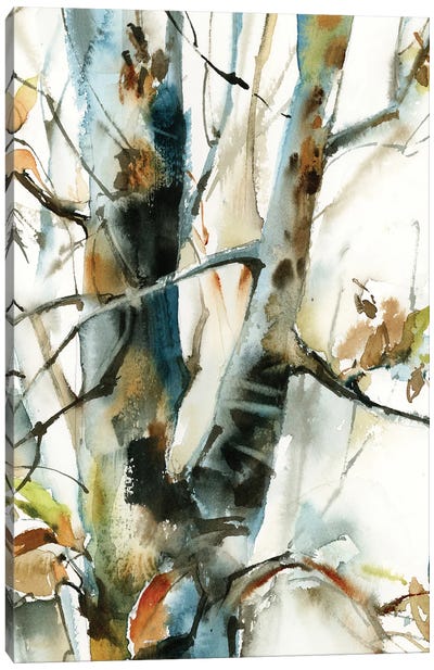 Norwegian Wood I Canvas Art Print - Abstract Floral & Botanical Art