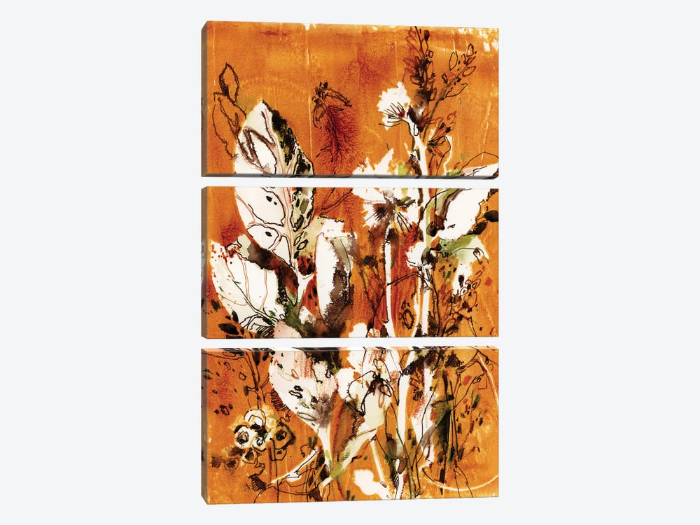 Herbs In Burnt Orange I by Sophie Rodionov 3-piece Canvas Artwork