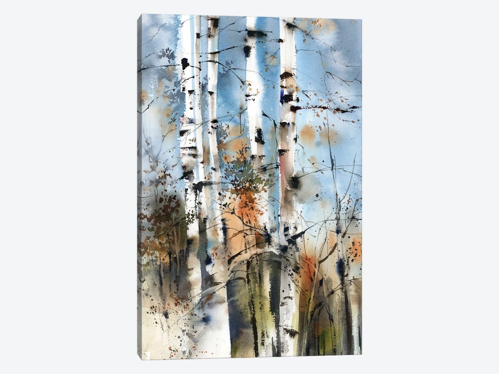 Birch Forest by Sophie Rodionov 1-piece Canvas Artwork