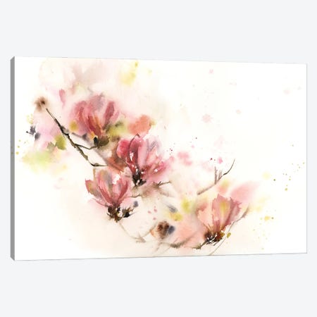 Magnolia Canvas Print #SRV167} by Sophie Rodionov Art Print