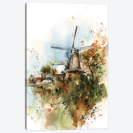 Windmill Canvas Print #SRV170} by Sophie Rodionov Canvas Print