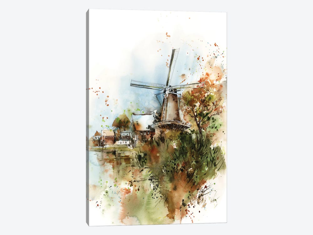 Windmill by Sophie Rodionov 1-piece Canvas Wall Art