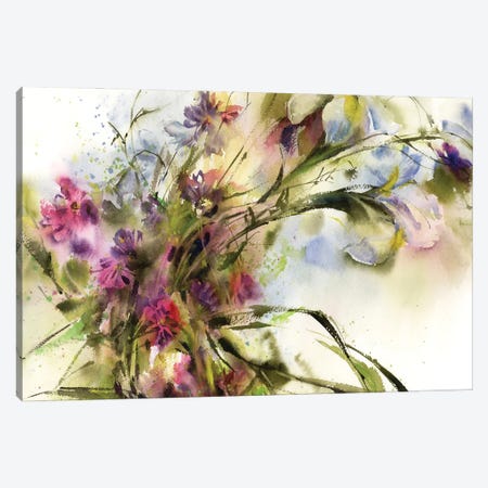 Spring Bouquet Canvas Print #SRV174} by Sophie Rodionov Canvas Art