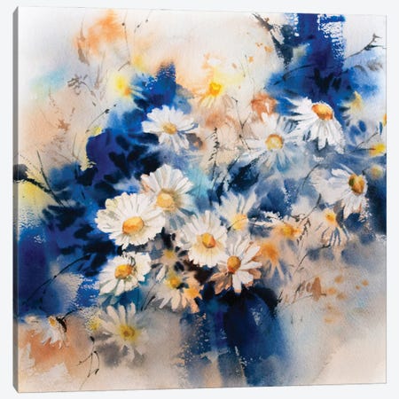 Daisies Canvas Print #SRV175} by Sophie Rodionov Canvas Wall Art
