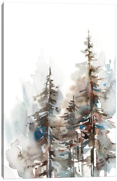 Pine Forest I Canvas Art Print - Cabin & Lodge Décor