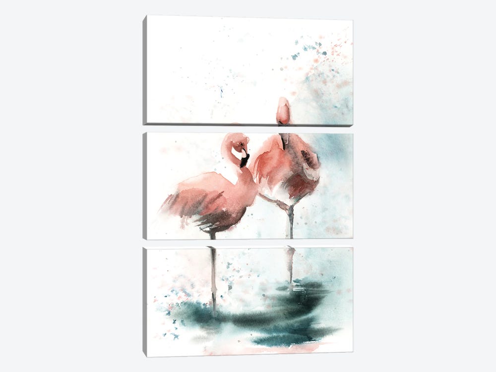 Flamingo by Sophie Rodionov 3-piece Art Print