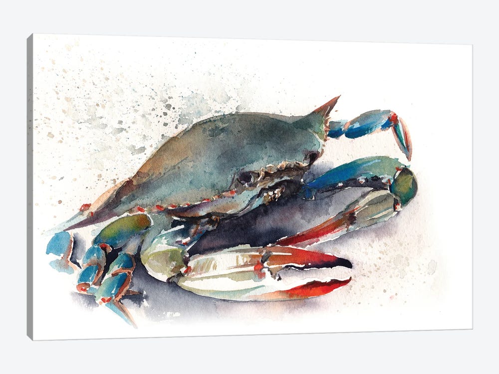 Blue Crab II by Sophie Rodionov 1-piece Art Print
