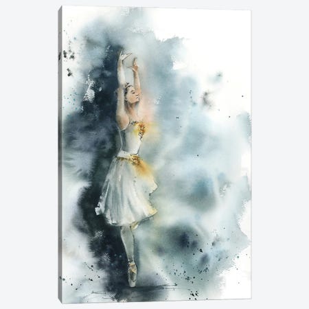 Ballerina In Blue I Canvas Print #SRV182} by Sophie Rodionov Canvas Wall Art