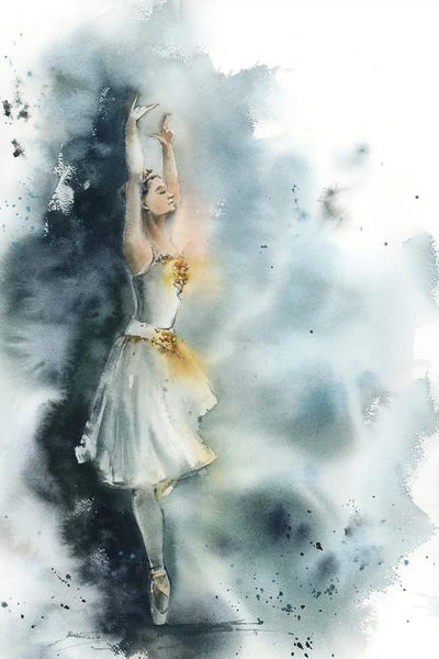 Ballet: Ballerina In Blue I by Sophie Rodionov