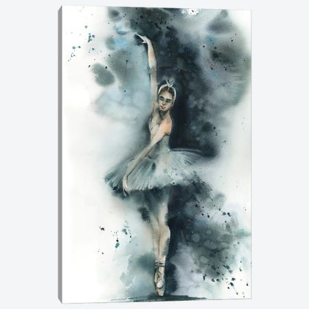 Ballerina In Blue II Canvas Print #SRV183} by Sophie Rodionov Canvas Art