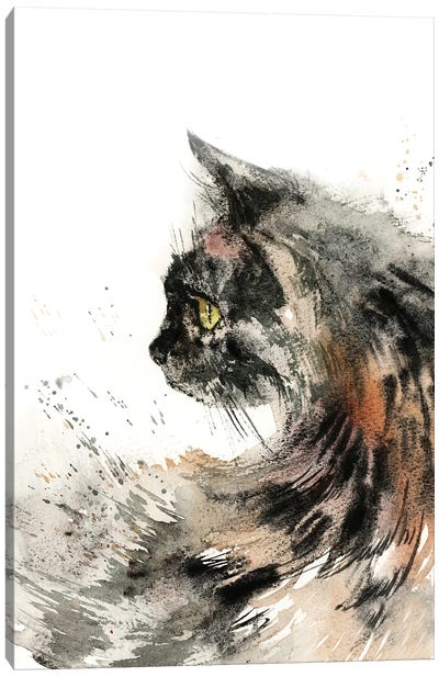 The Cat Canvas Art Print - Sophie Rodionov