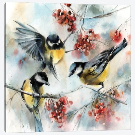 Birds Canvas Print #SRV188} by Sophie Rodionov Canvas Art