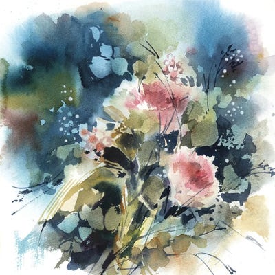 Pink Bouquet by Sophie Rodionov canvas print