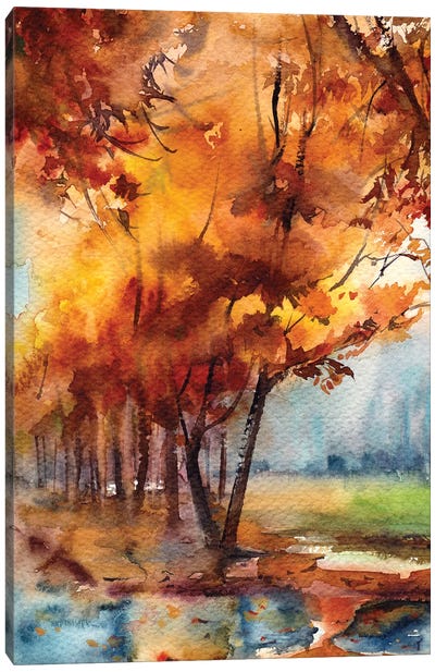 Golden Season Canvas Art Print - Sophie Rodionov