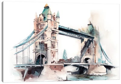 Tower Bridge Canvas Art Print - Sophie Rodionov