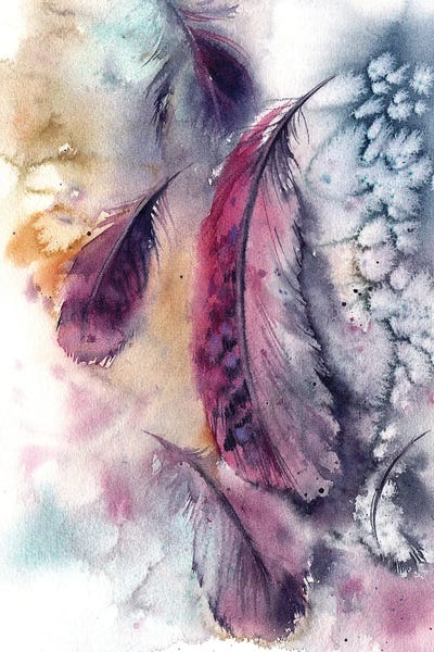 Feathers: Purple Feathers by Sophie Rodionov