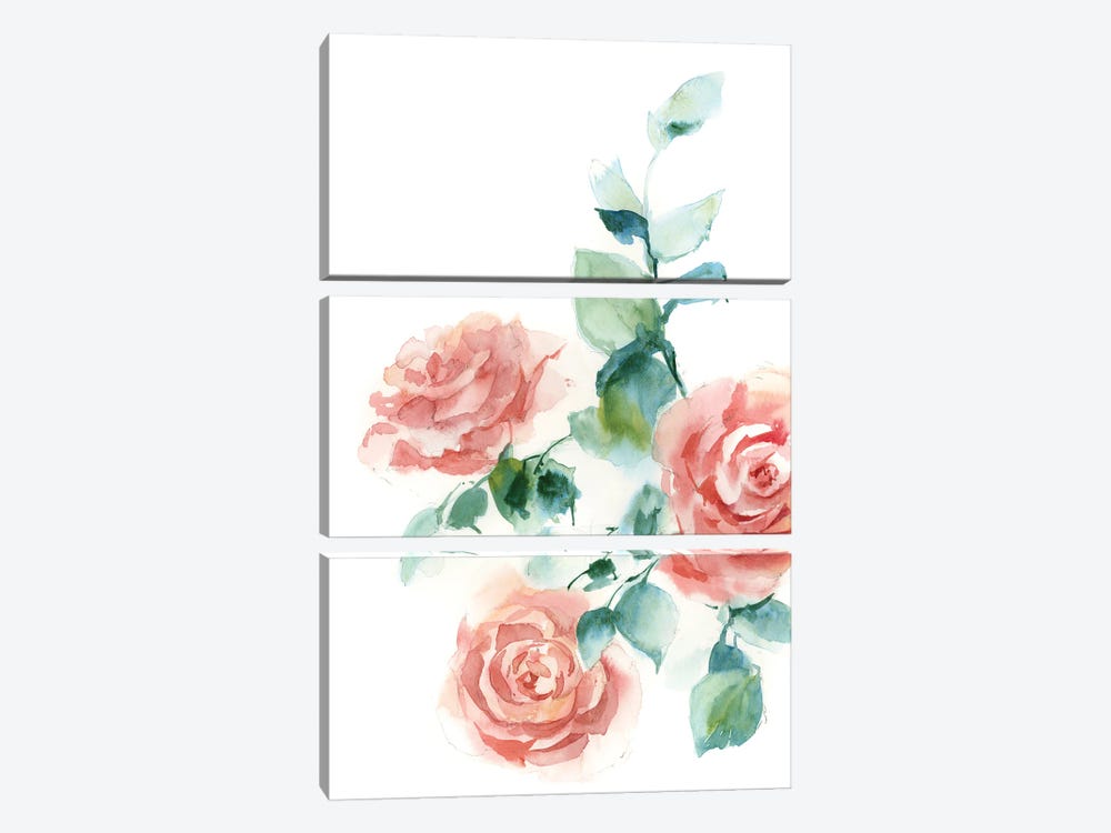 Roses by Sophie Rodionov 3-piece Canvas Art